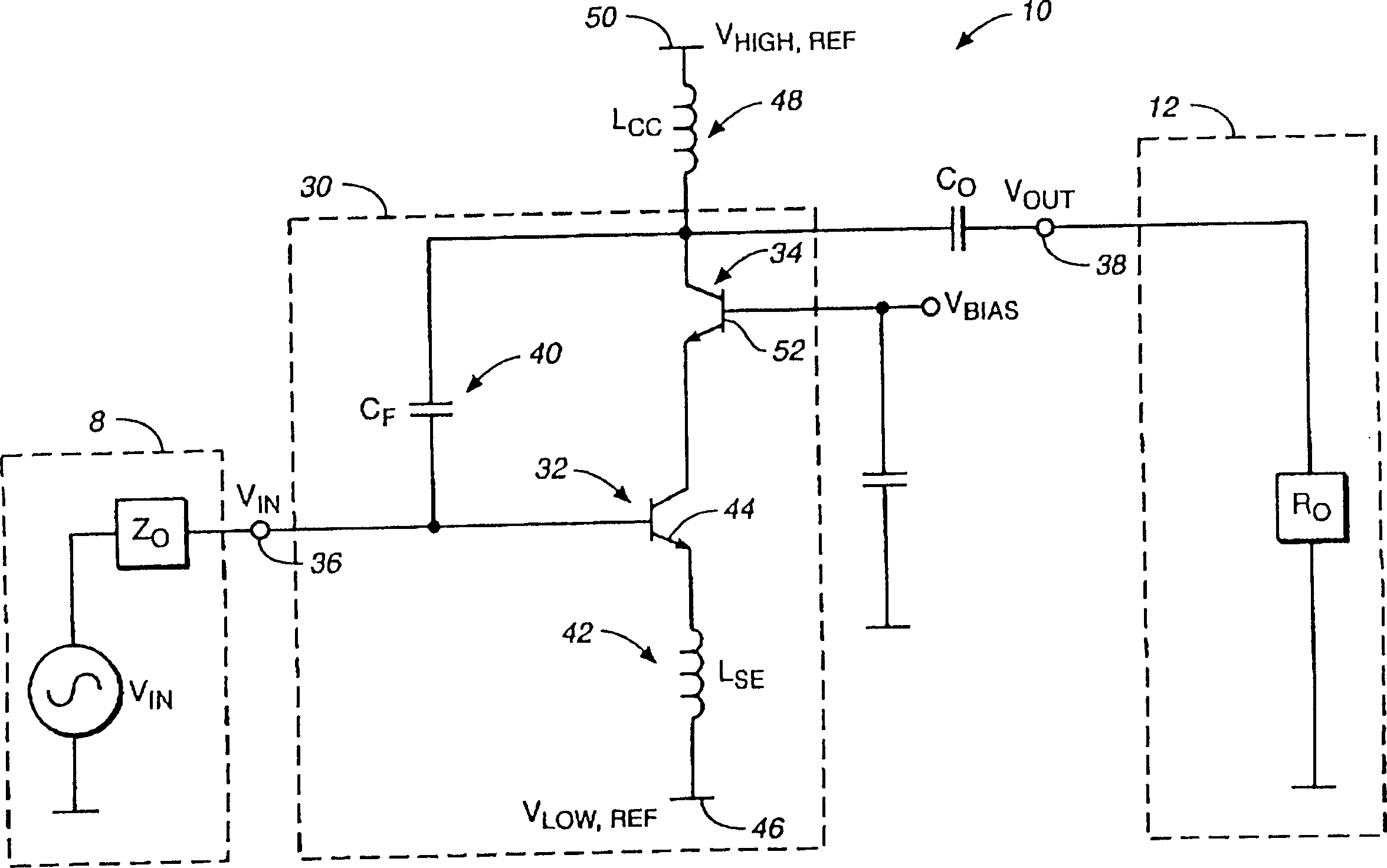 Radio frequency amplifier with reduced intermodulation distortion