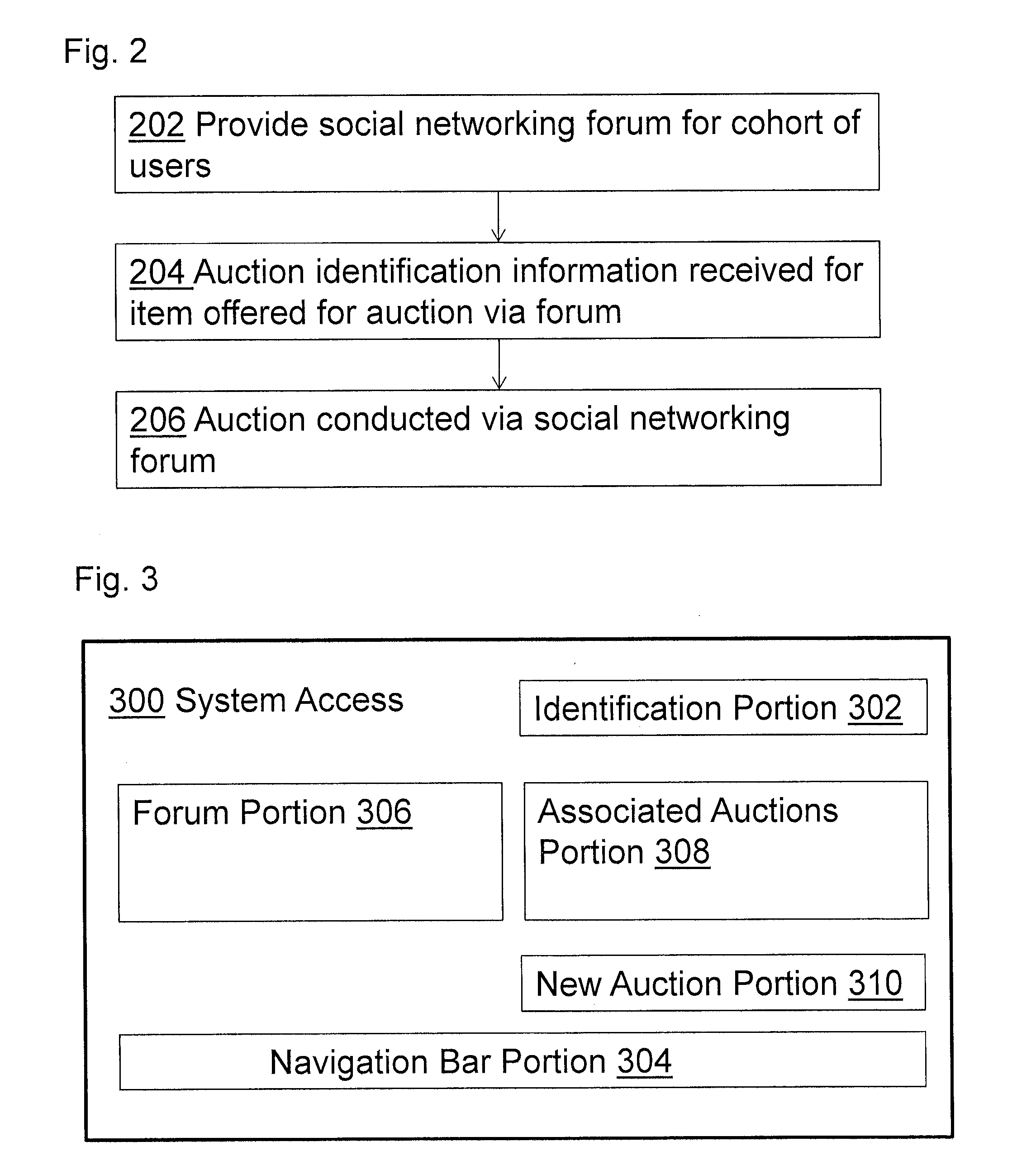 System and method for conducting an online auction via a social networking forum