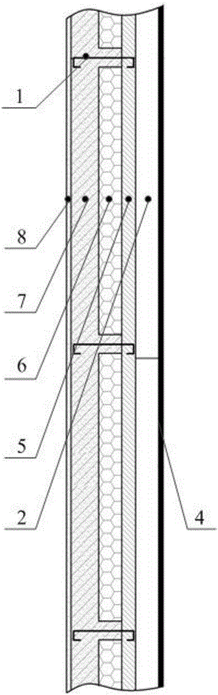 Wall body maintenance device and building facility with wall body maintenance device