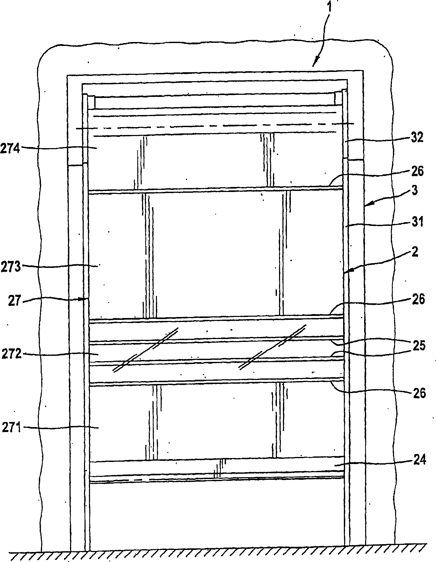 High-speed industrial door with a flexible curtain