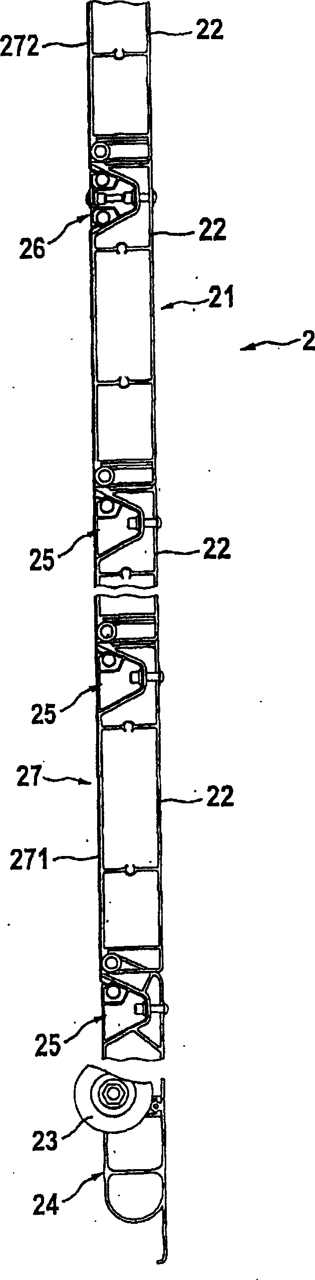 High-speed industrial door with a flexible curtain