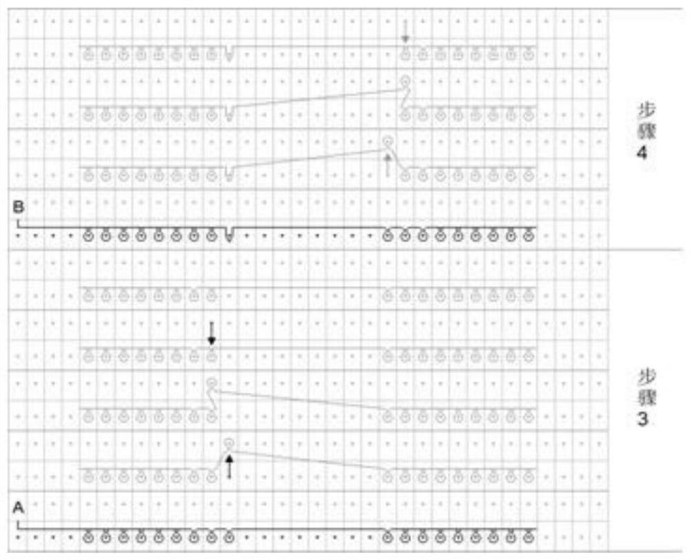 Floating thread interlaced weave of knitted fabric and its weaving method