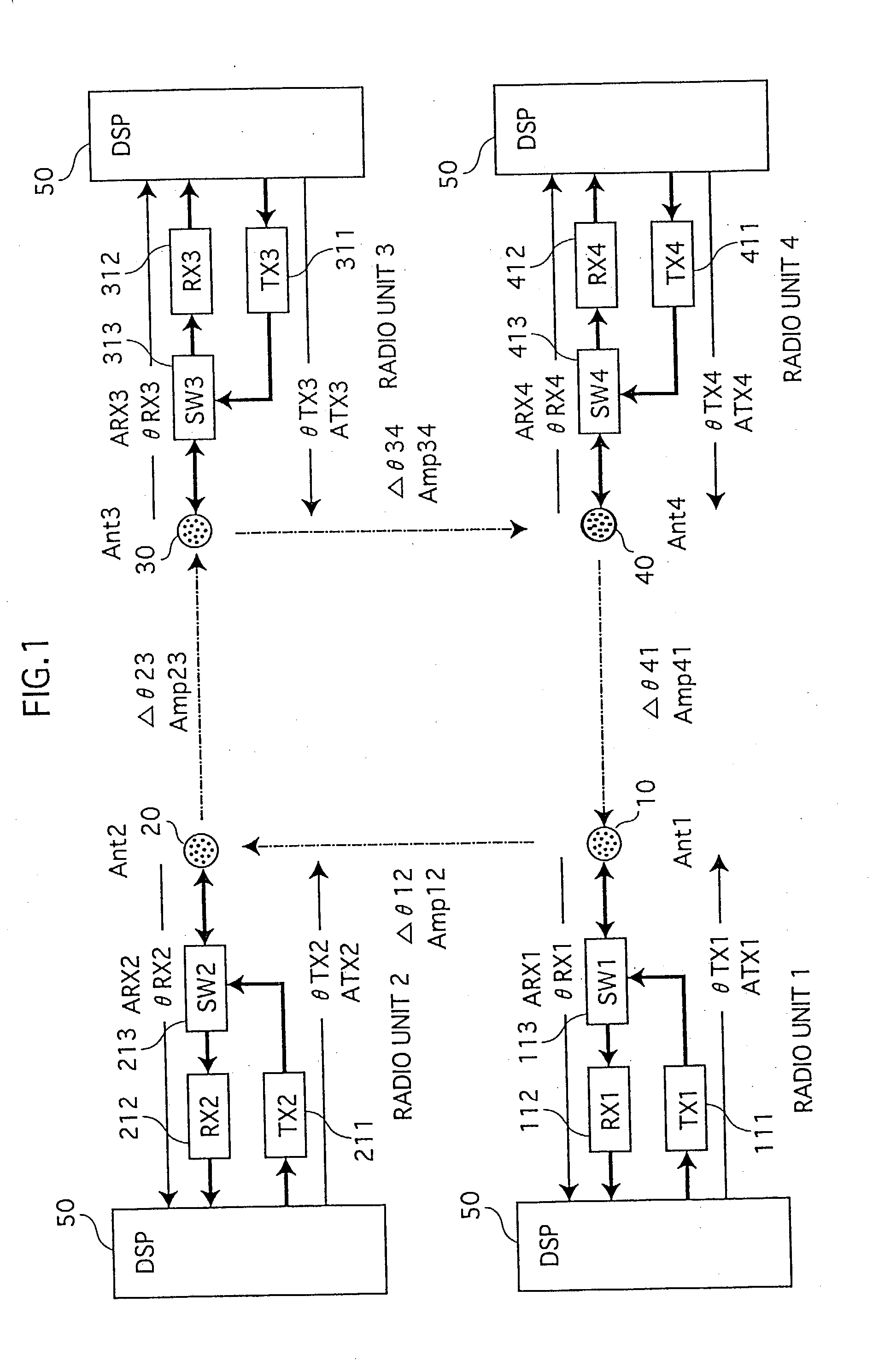 Adaptive array device, wireless base station and cellular telephone