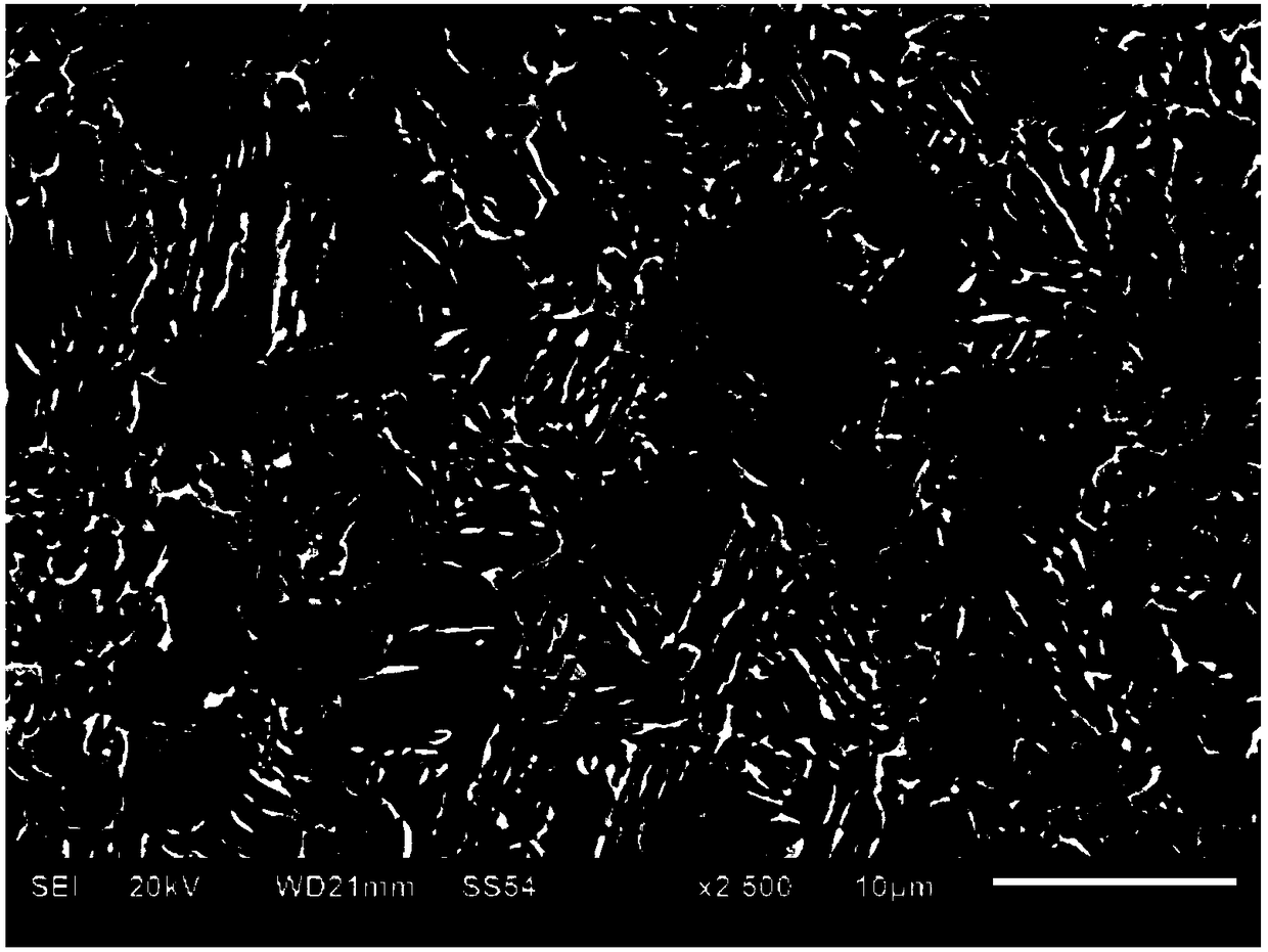 Heat treatment method for improving residual austenite morphology and improving TRIP steel mechanical property