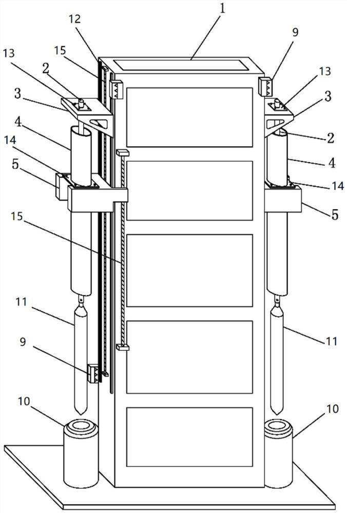 A common rail optical fiber drawing device and drawing method thereof