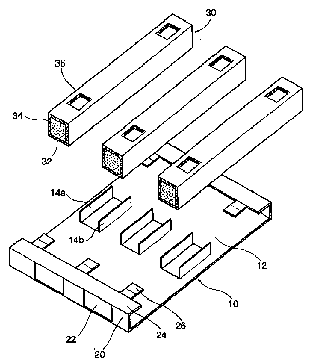 Corrugated paper support board