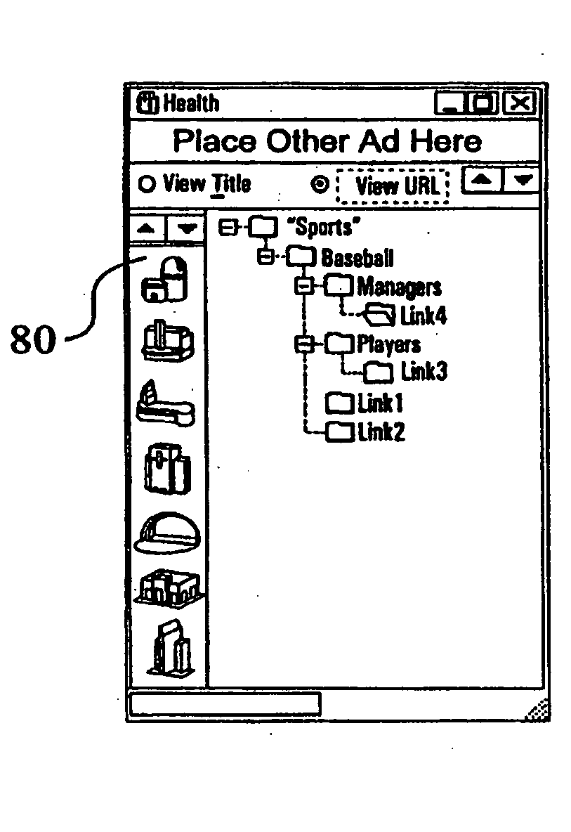 Computer interface method and apparatus with portable network organization system and targeted advertising
