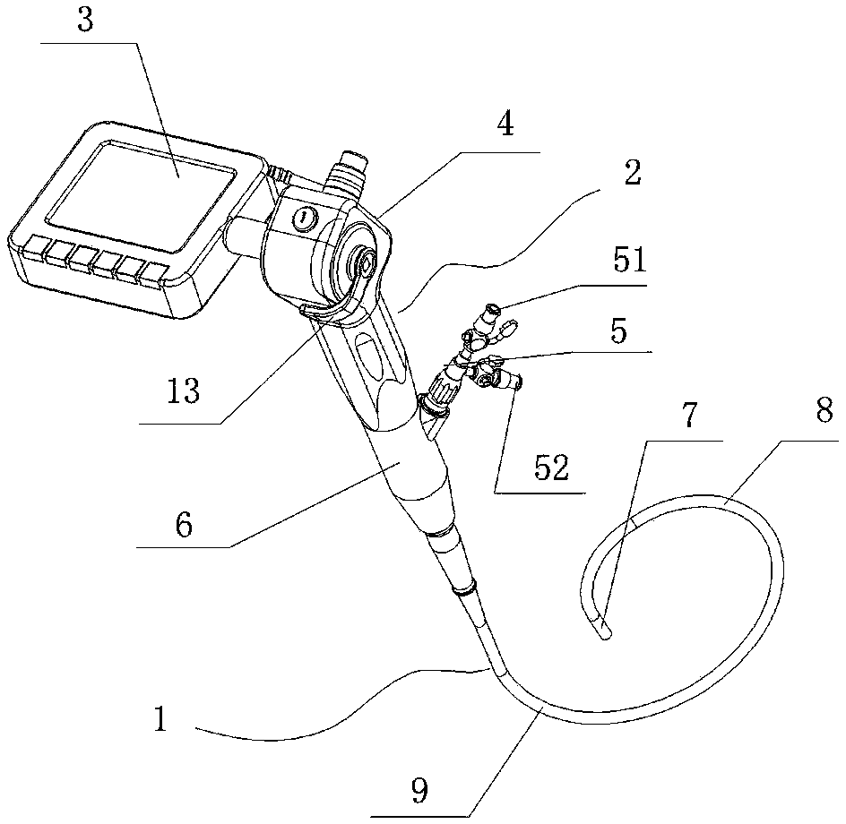 Portable electronic cystoscope