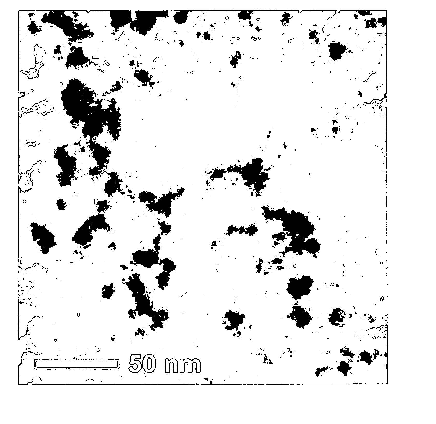 Compositions of nanometal particles containing a metal or alloy and platinum particles for use in fuel cells