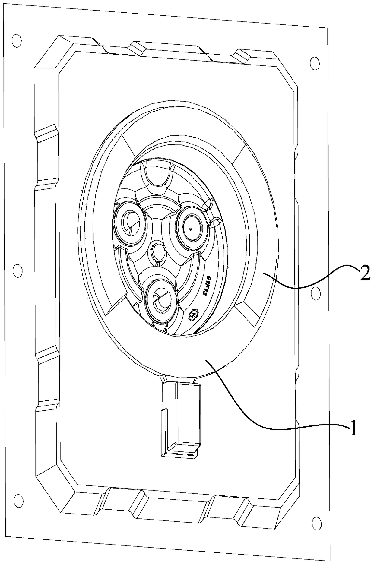 Casting method of conformal sand-covered chill iron