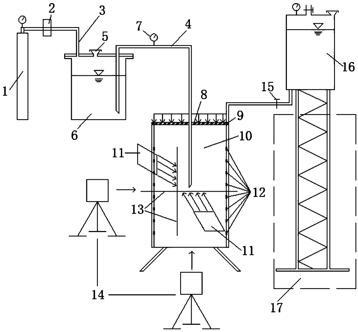 Indoor sand grouting simulation test device and testing method thereof