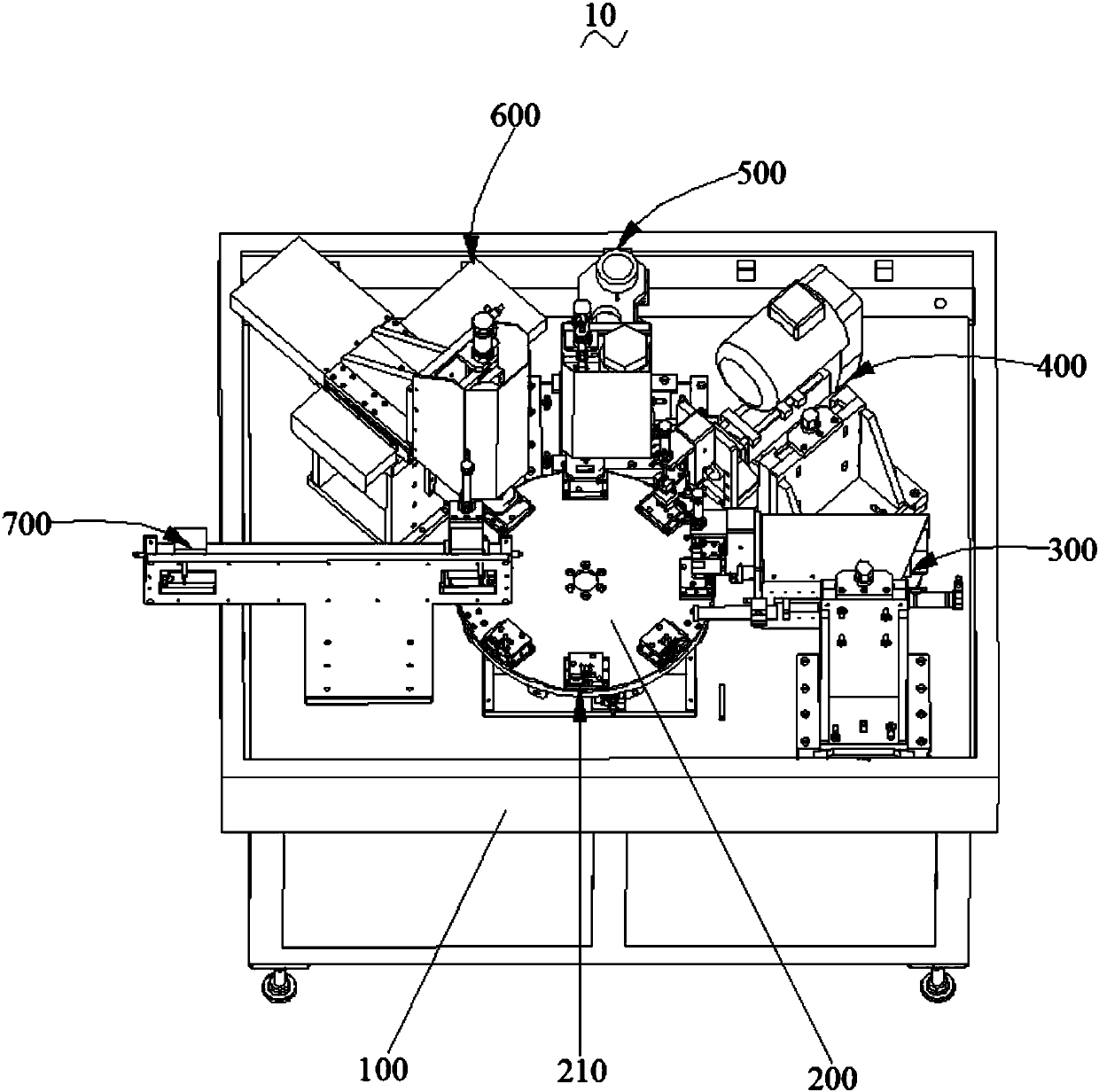 Battery discharge mechanism and battery assembly equipment