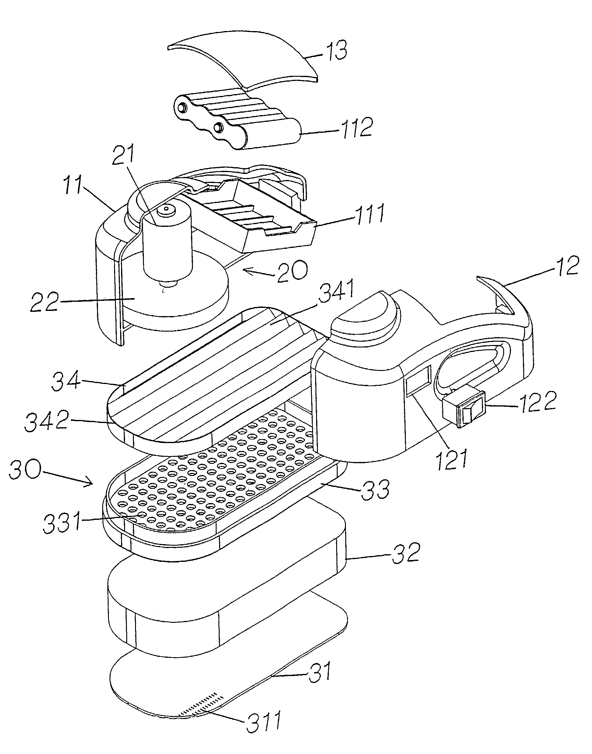 Wireless blackboard eraser and dust collector