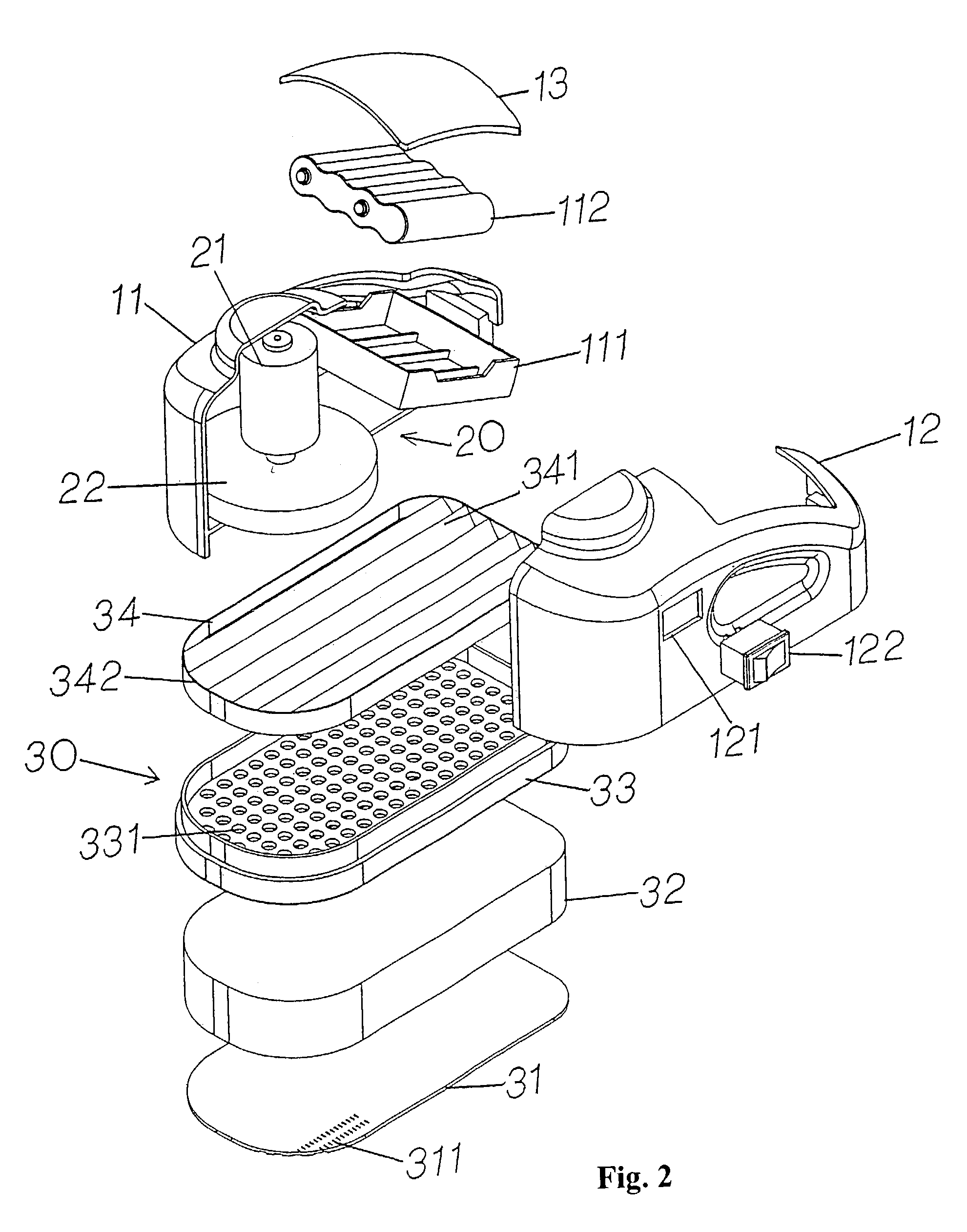 Wireless blackboard eraser and dust collector