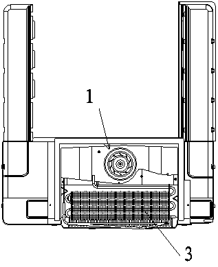 Air supply system for large-volume air-cooled refrigerator and air-cooled refrigerator