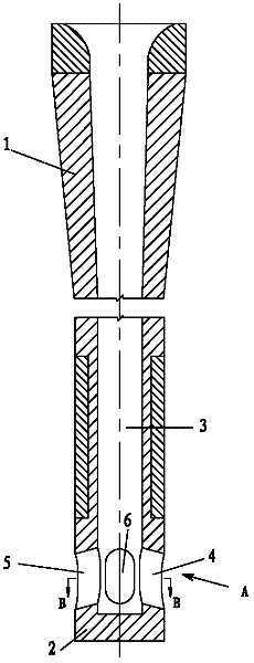Arrangement Structure of Submerged Nozzle for Shaped Billet Crystallizer