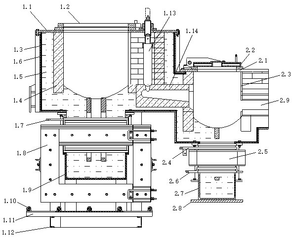 Continuous production device and manufacturing process of arc-striking-preventing alloy copper