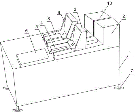 Clamping and positioning device for blanking machine