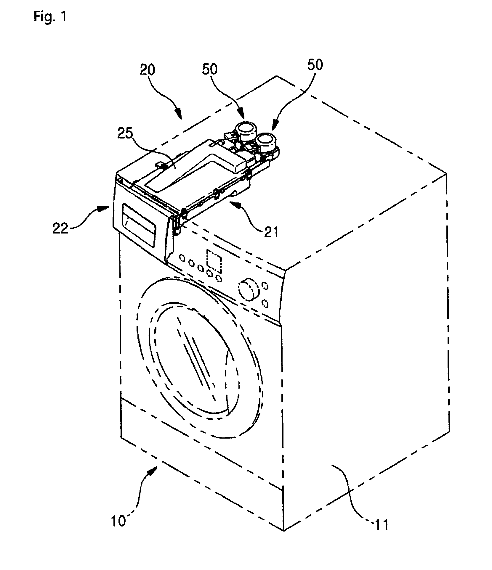 Detergent supply box of drum washing machine