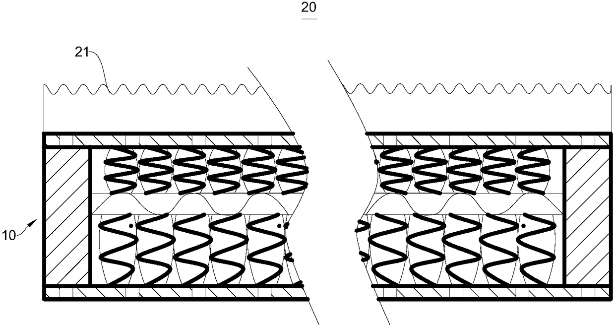 Double-spring combined mattress and mattress