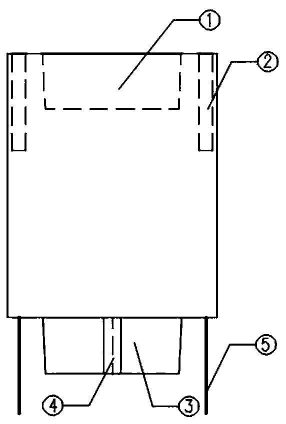 Connecting structure of prefabricated pier sections