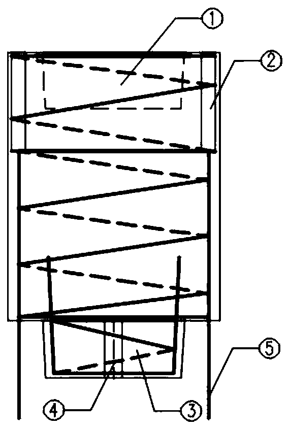 Connecting structure of prefabricated pier sections