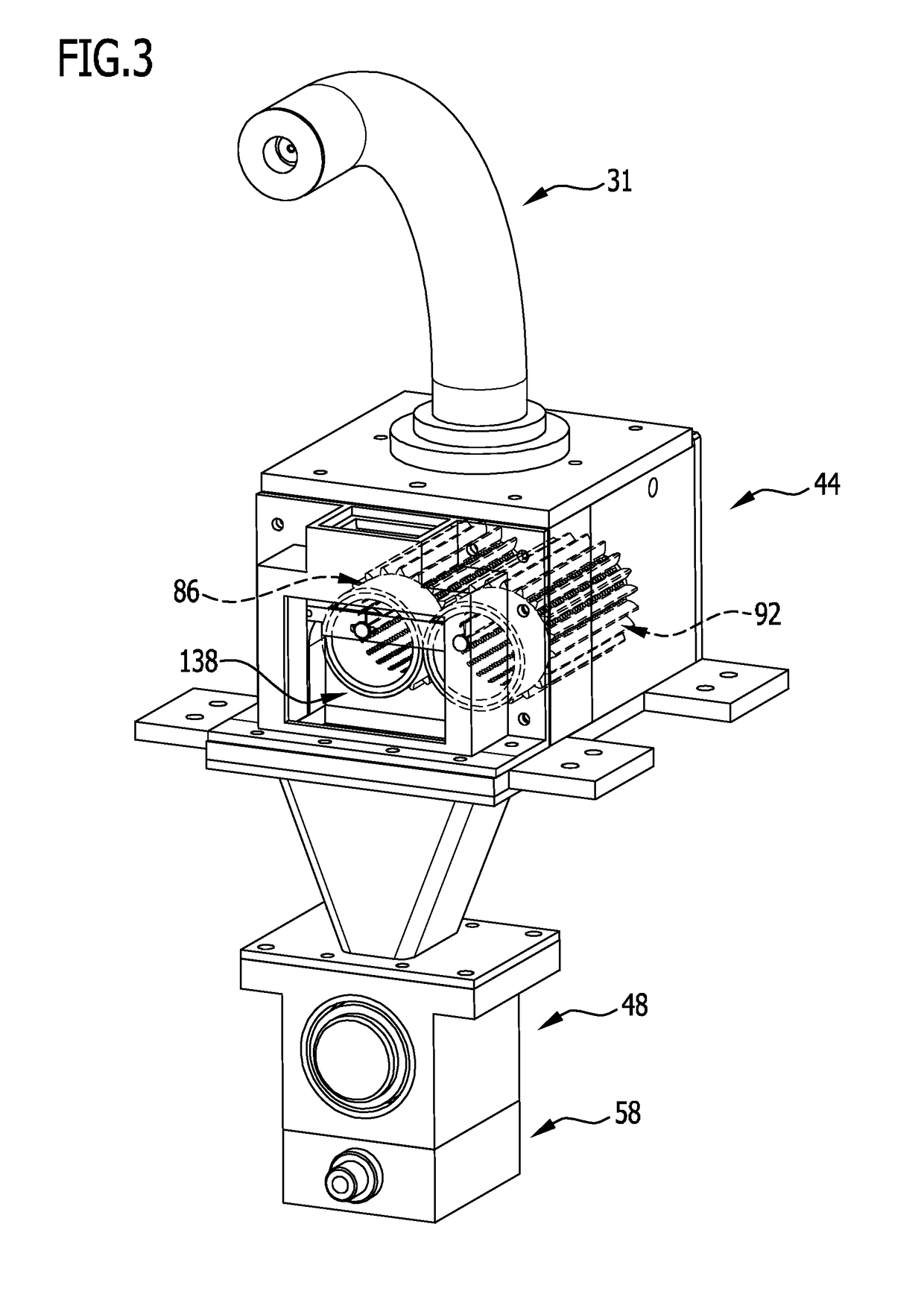 Device for producing co2 pellets from co2 snow and cleaning device