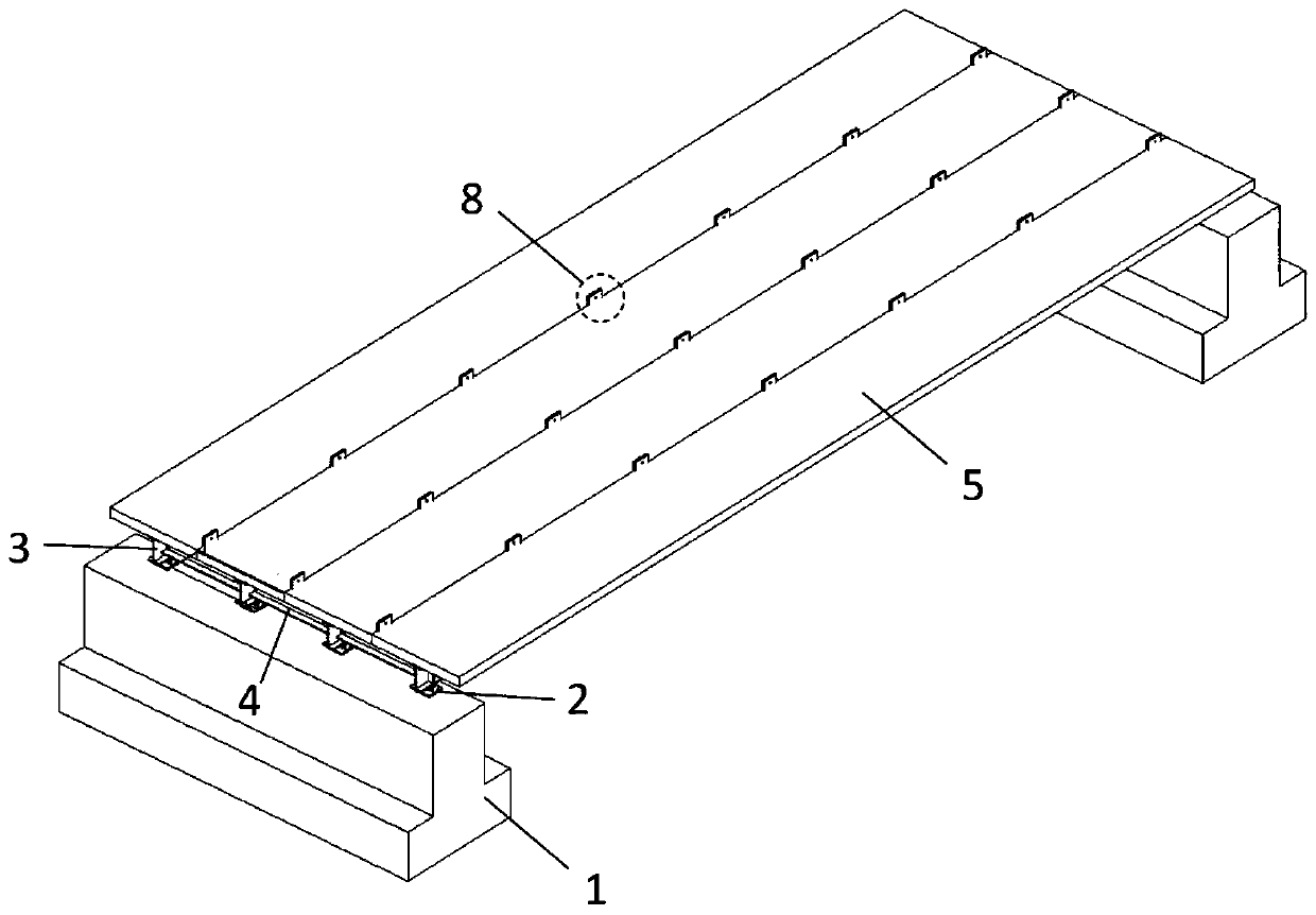 Modularized steel-concrete combined bridge model and method for bridge damage identification test