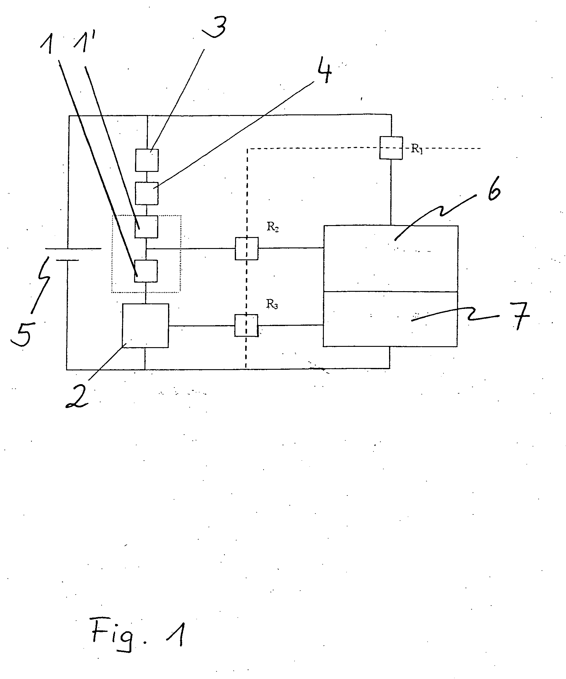 Circuit with at least one catalytic measuring element