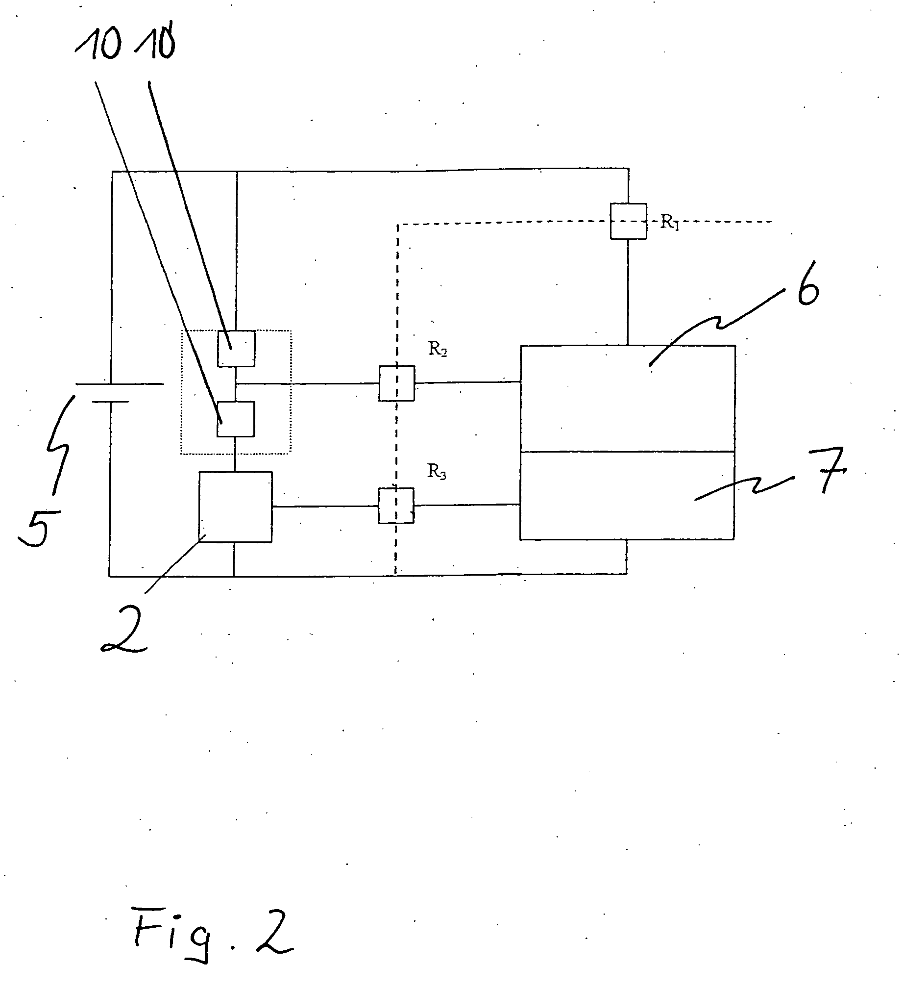 Circuit with at least one catalytic measuring element