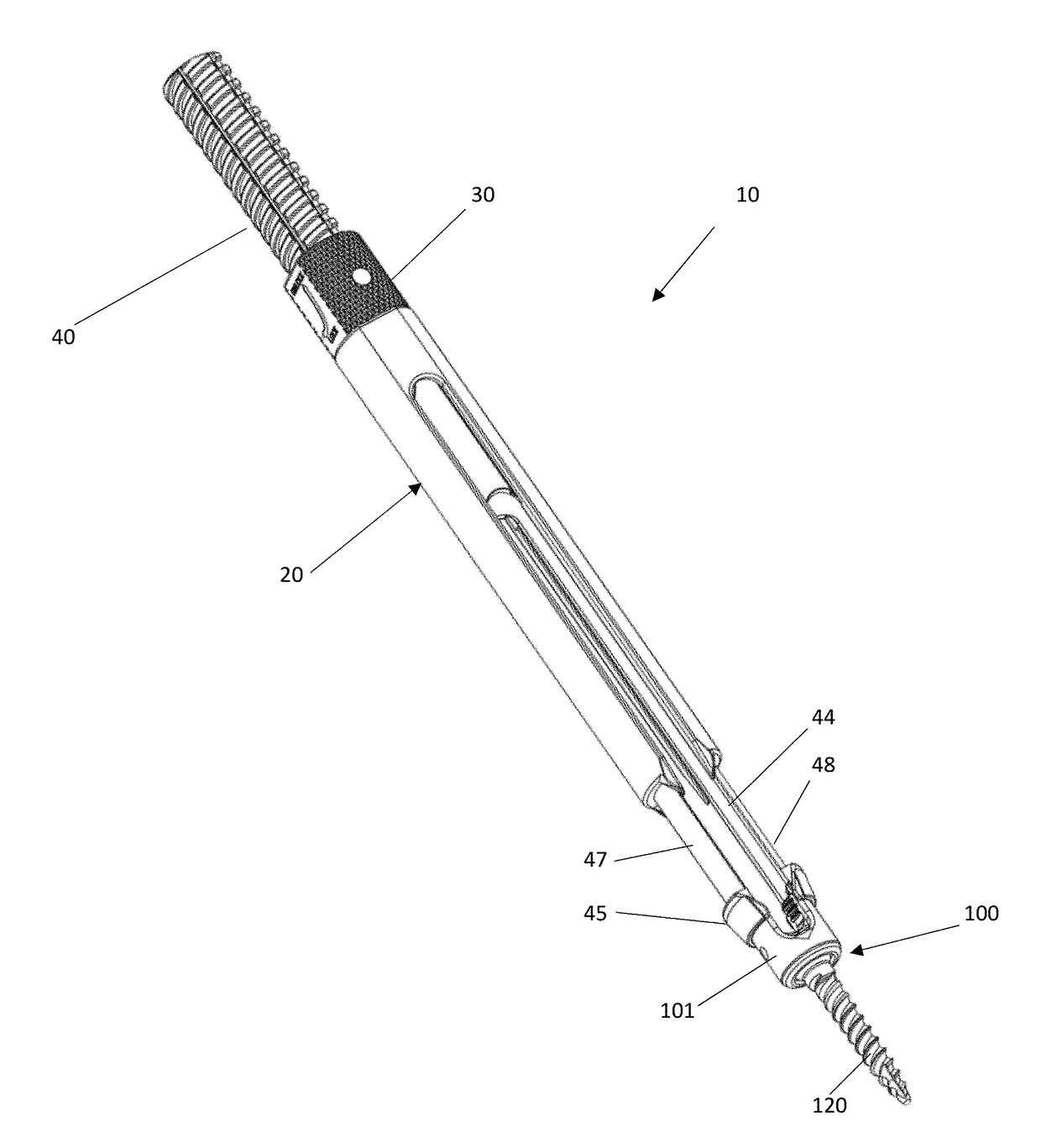 Minimally invasive screw extension assembly