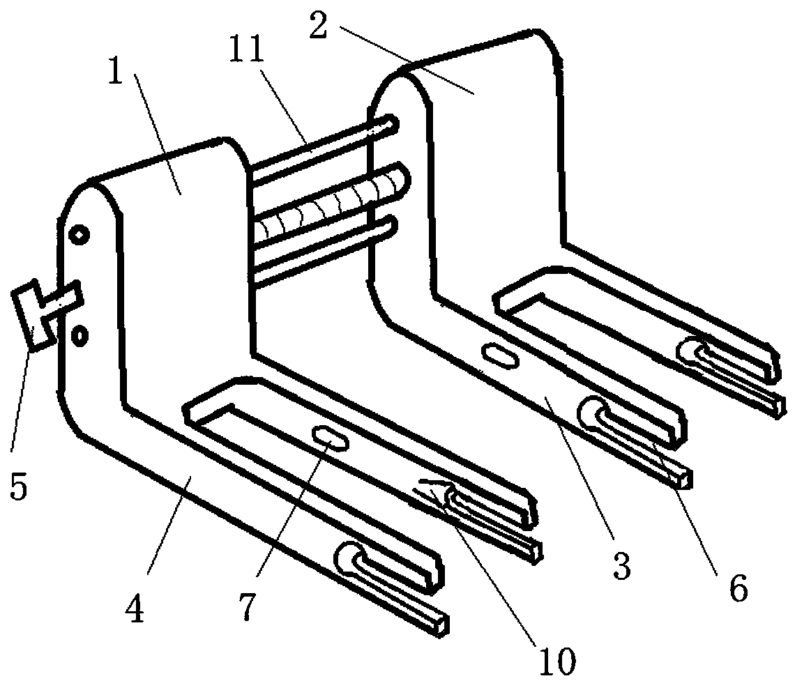 Achilles tendon rupture repairing and guiding device