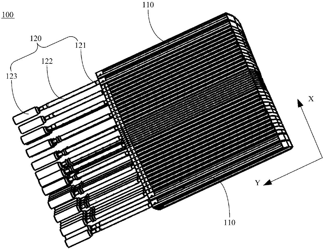 Radiotherapy equipment, and multi-blade grating and blade structure thereof