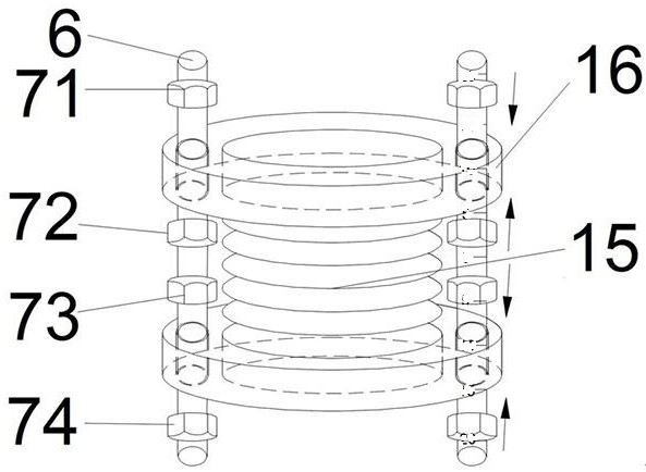 Sprinkling irrigation device with height-adjustable main nozzle