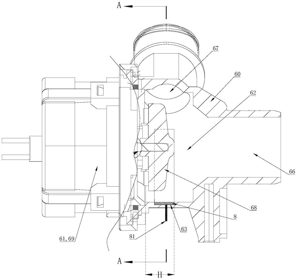 Heating circulating pump and washing machine