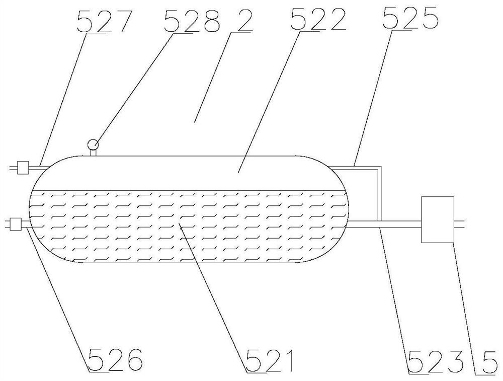 A bus fire extinguishing system