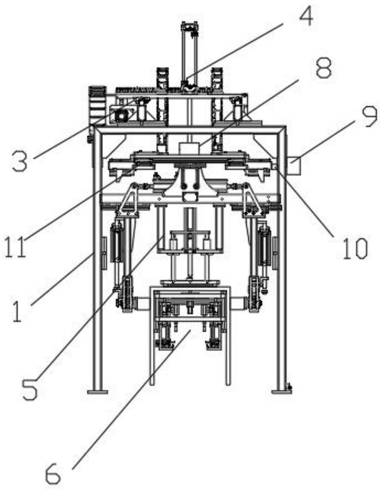 A lifting mechanism for roll production and its use method