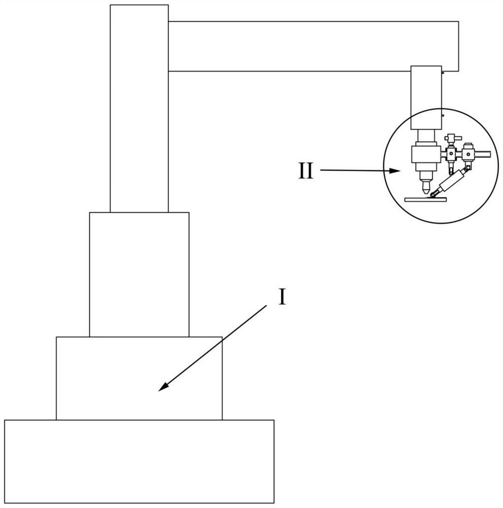 A device for high-frequency vibration rolling to strengthen laser cladding layer and its application method