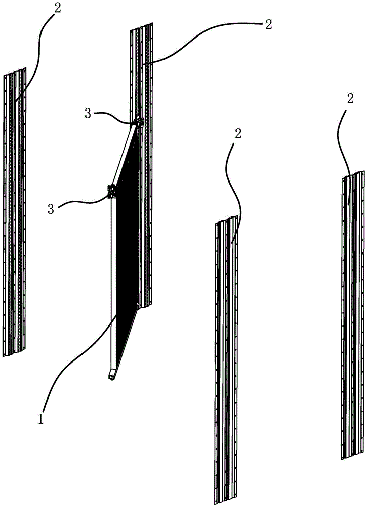 Layering device of container