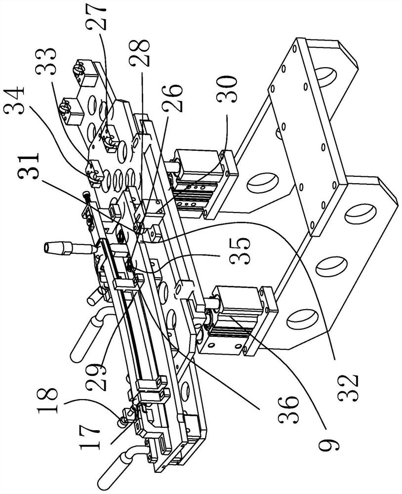 A base mechanism of a spot welding machine