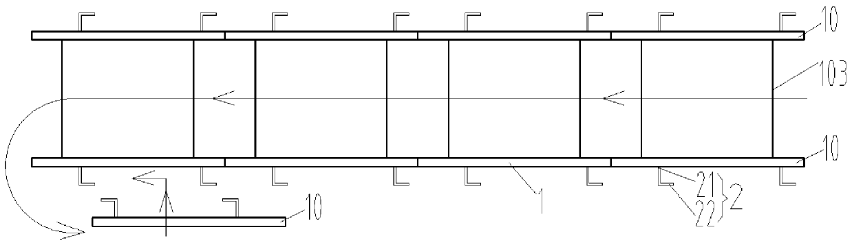 Construction method of interlocking underground pipe gallery