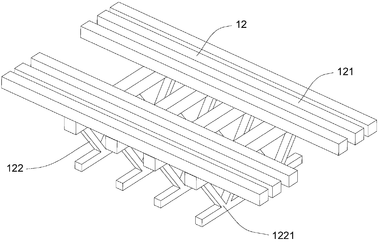 Supporting system and supporting frame detaching method