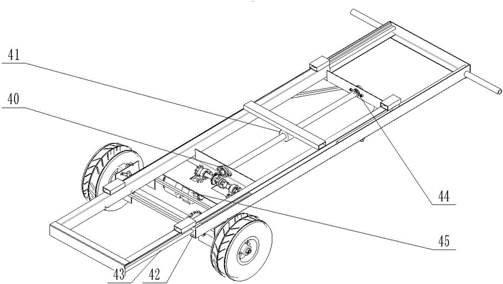 Portable loading, unloading and transferring integrated obstacle-surmounting trolley