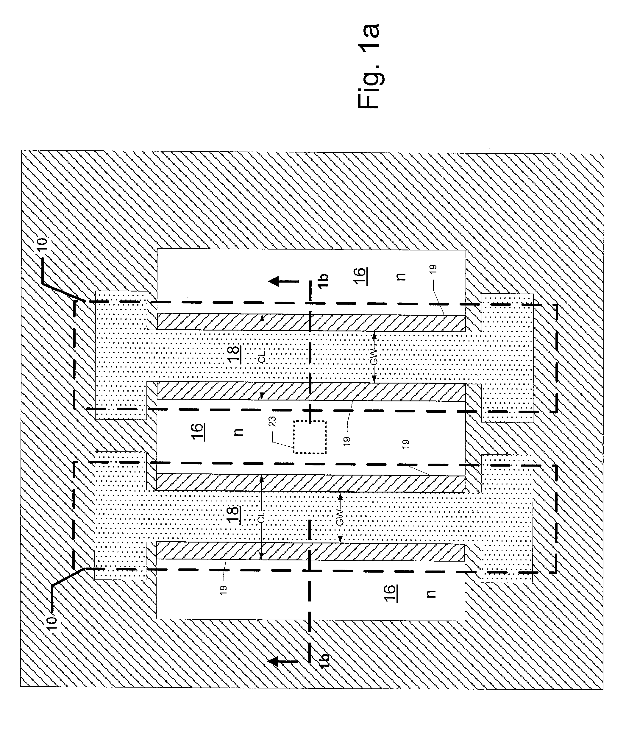 Recessed Channel Insulated-Gate Field Effect Transistor with Self-Aligned Gate and Increased Channel Length