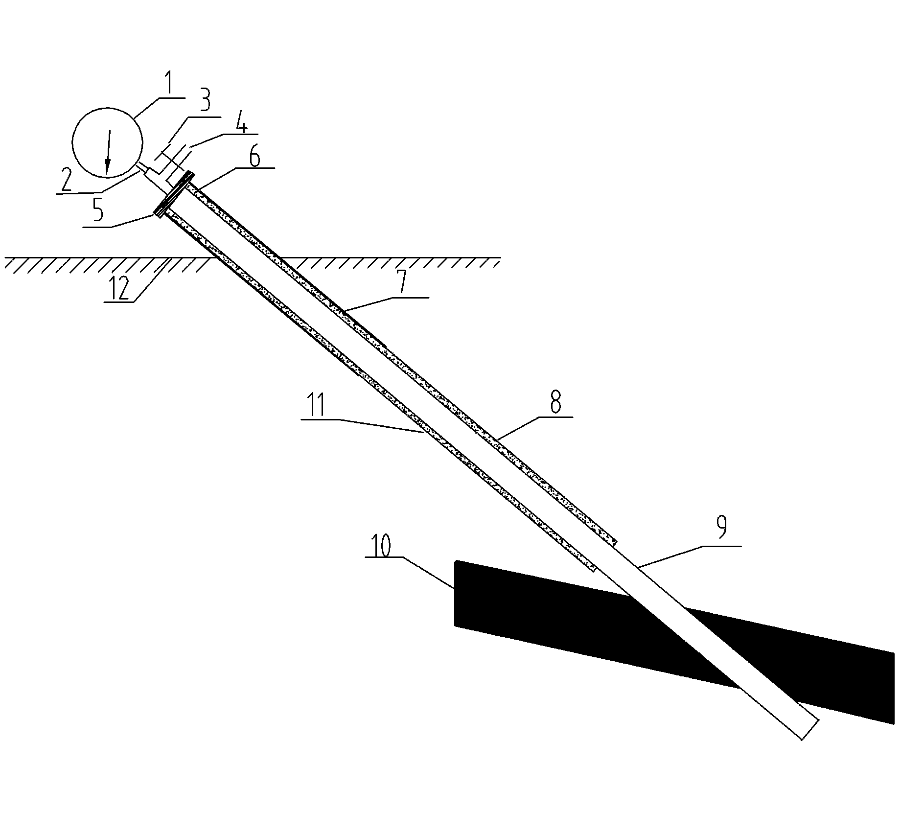 Method for measuring gas pressure of coal seam by casing high-pressure hole sealing method
