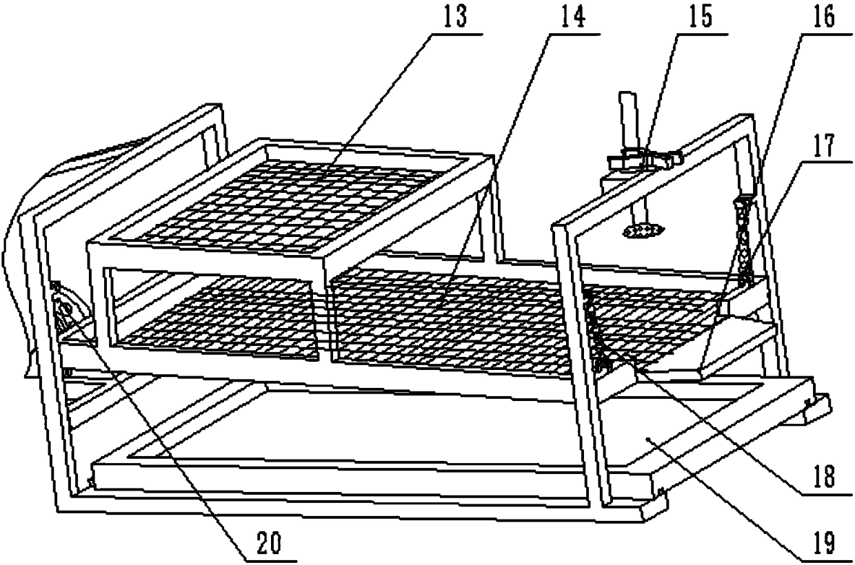 Automatic escargot screening and washing device