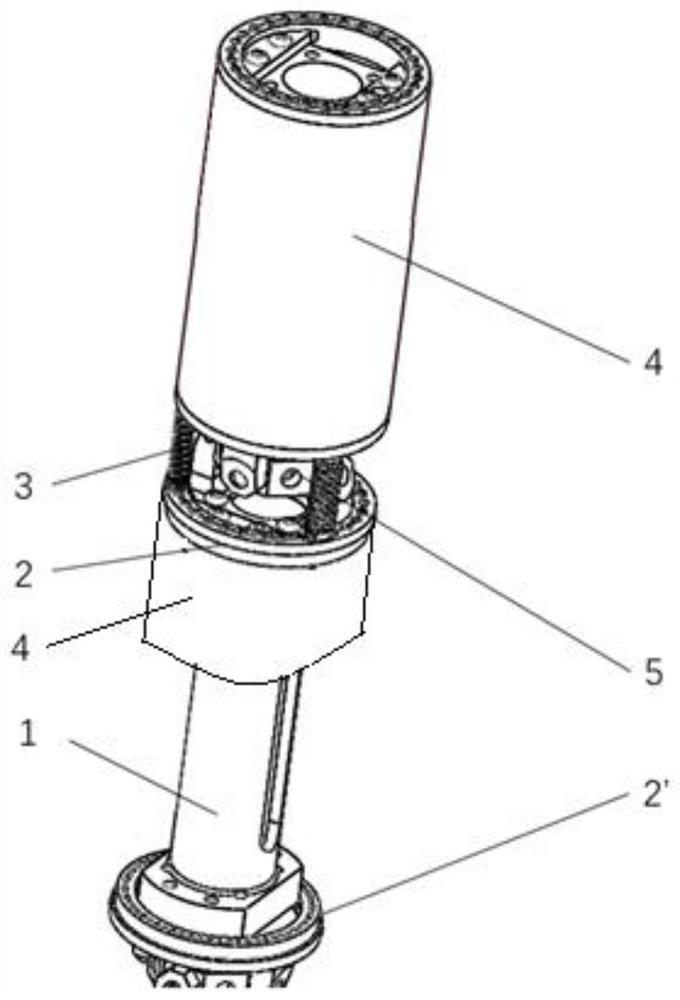 Decoupling variable-rigidity joint suitable for super-redundant mechanical arm