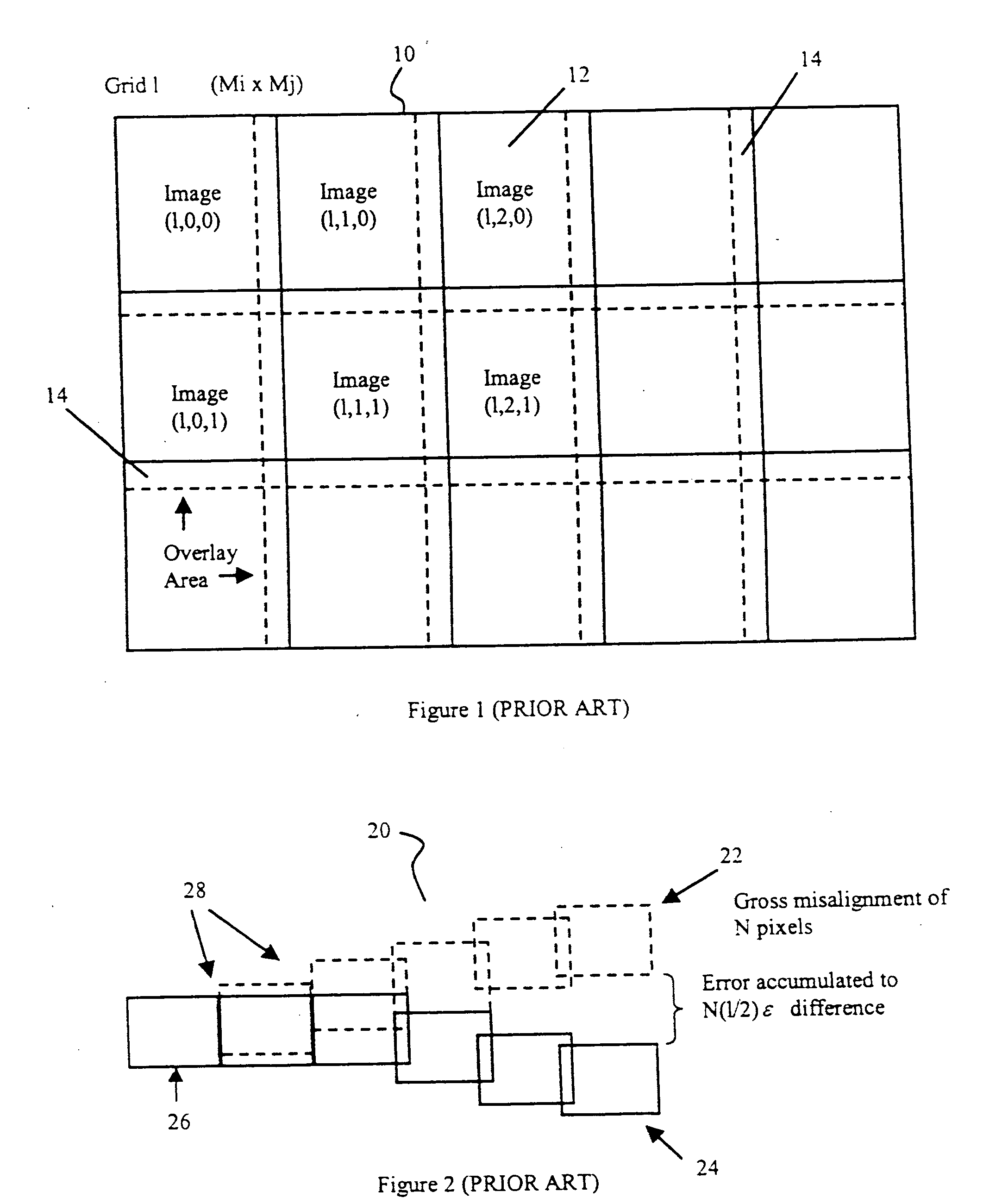 Method of registering and aligning multiple images