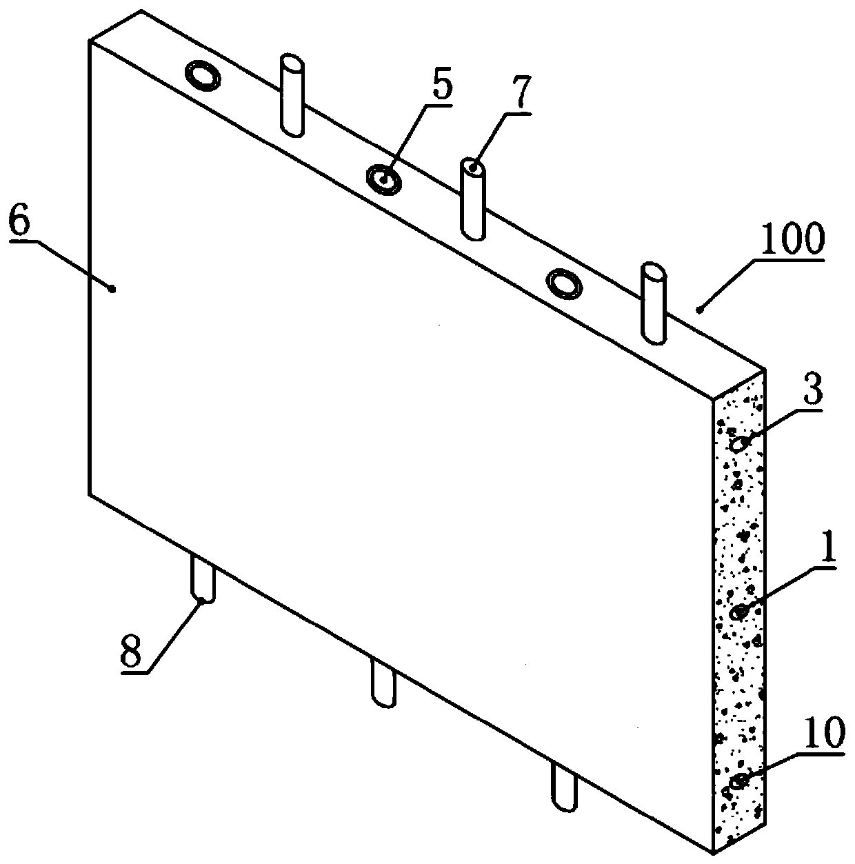 Fabricated shear wall structure vertical connecting structure