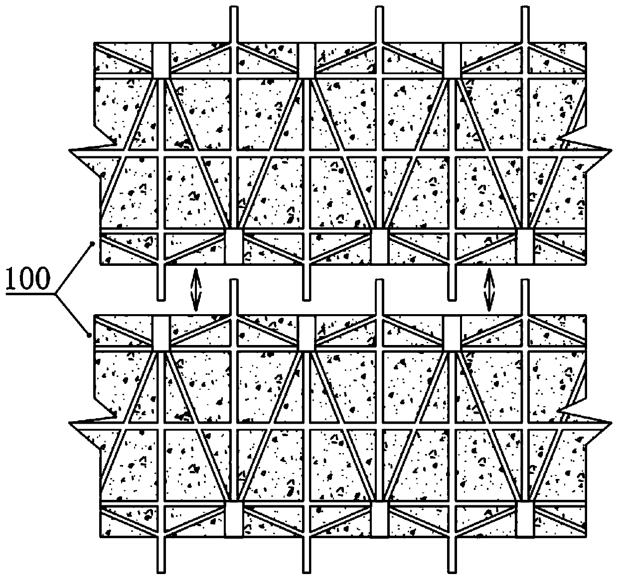 Fabricated shear wall structure vertical connecting structure